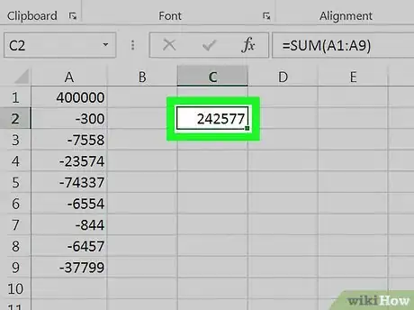 Image titled Subtract in Excel Step 27