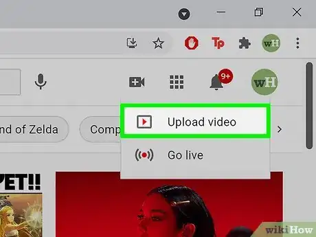 Image titled Premiere a Video on YouTube Step 1
