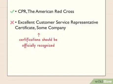 Image titled Add Certifications to a Resume Step 6