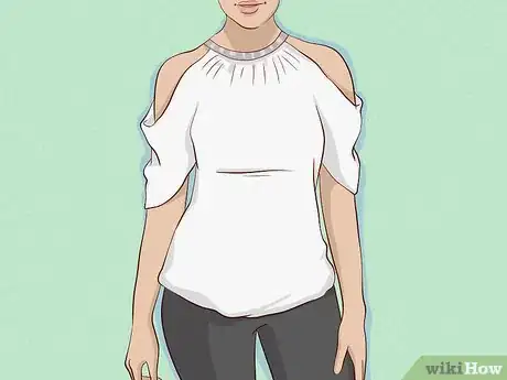 Image titled Dress when You Have Broad Shoulders Step 1