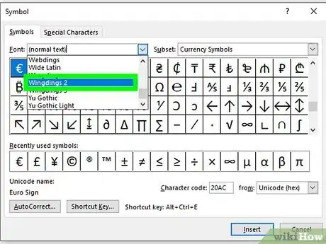 Image titled Insert a Cross Mark in Word Step 6