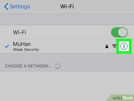 Image titled Block a WiFi Network on iPhone or iPad Step 3