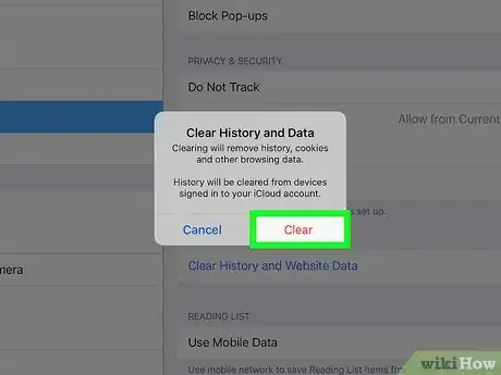 Image titled Clear the History on an iPad Step 4