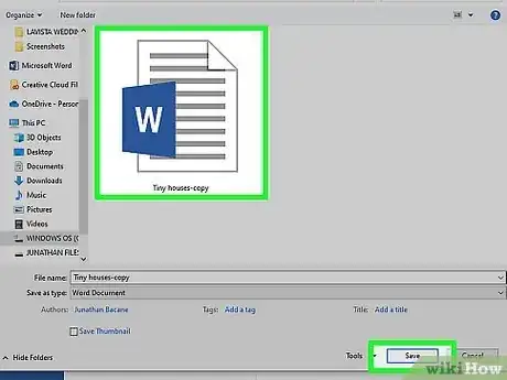 Image titled Save a Microsoft Word Document Step 7