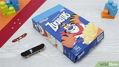 Image titled Make a Fingerboard Ramp Out of a Cardboard Cereal Box Step 1
