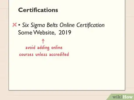 Image titled Add Certifications to a Resume Step 8