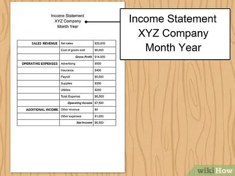 Image titled Write an Income Statement Step 2