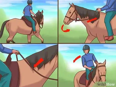 Image titled Teach a Horse to Neck Rein Step 7