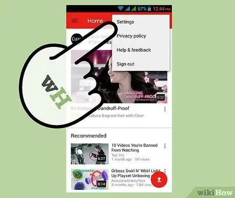 Image titled Delete Recommended Videos of YouTube in Android Step 2