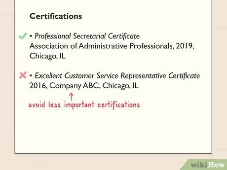 Image titled Add Certifications to a Resume Step 4