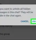 Unhide Messages on Groupme on Android