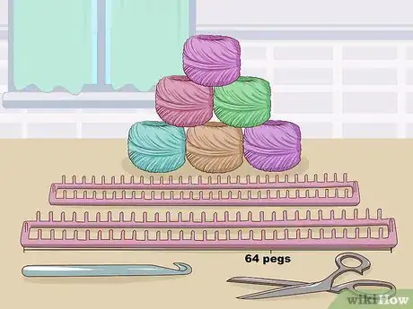 Image titled Knit a Blanket on a Loom Step 1.jpeg