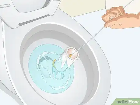 Image titled Unclog a Toilet from a Flushed Toilet Paper Roll Step 11
