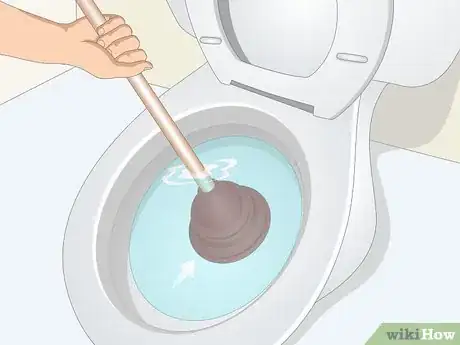 Image titled Unclog a Toilet from a Flushed Toilet Paper Roll Step 14
