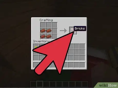Image titled Build a Brick Fireplace With a Chimney in Minecraft Step 3