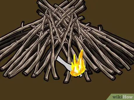 Image titled Make a Bonfire with Lighter Fluid Step 4Bullet2