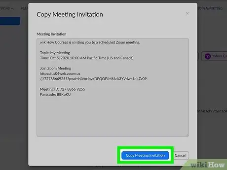 Image titled Send a Zoom Invitation Step 14