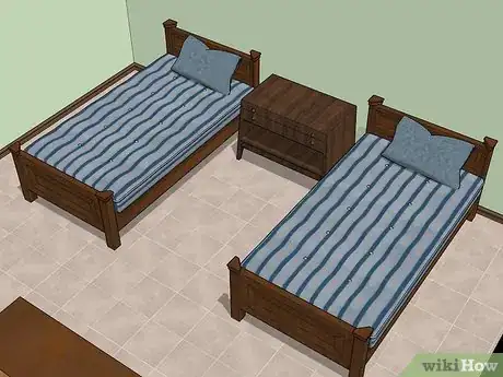 Image titled Fit Two Twin Beds in a Small Room Step 9