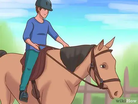 Image titled Teach a Horse to Neck Rein Step 1