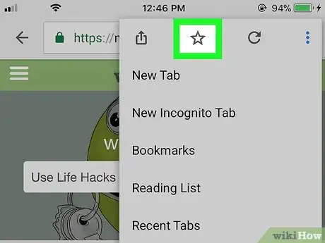 Image titled Save Bookmarks in Chrome on iPhone or iPad Step 4