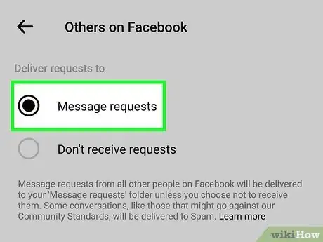 Image titled Control Who Can Send You Messages on Facebook Step 6