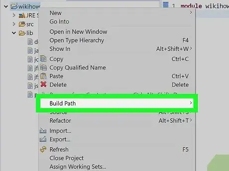Image titled Add JARs to Project Build Paths in Eclipse (Java) Step 17