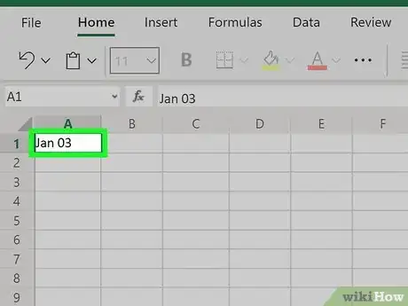 Image titled Set a Date in Excel Step 1