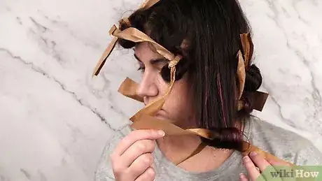 Image titled Curl Your Hair With Paper Bags Step 9
