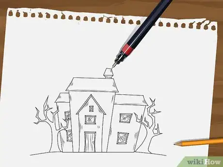 Image titled Draw a Haunted House Step 6