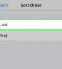 Sort Your iPhone Contacts by First Name