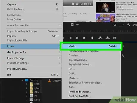 Image titled Upload from Premiere Pro to YouTube Step 3