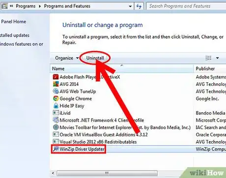 Image titled Uninstall Winzip Driver Updater Step 2Bullet2