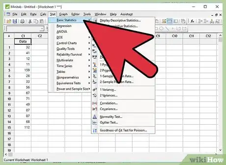 Image titled Perform a Normality Test on Minitab Step 5