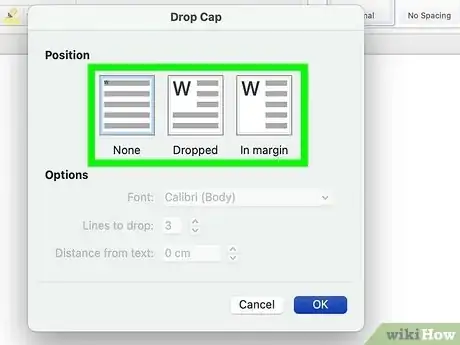Image titled Create a Drop Cap in a Word Document Step 9