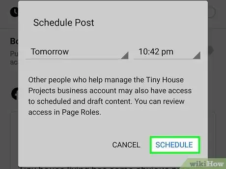 Image titled Schedule a Post on Facebook Step 21