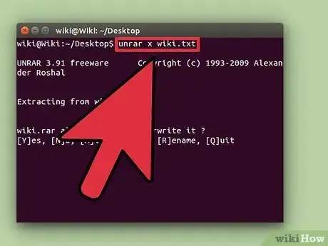 Image titled Unrar Files in Linux Step 8