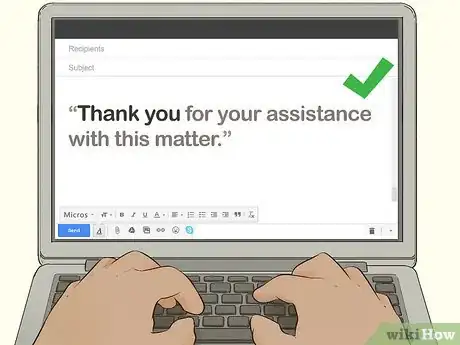Image titled End a Formal Email Step 1