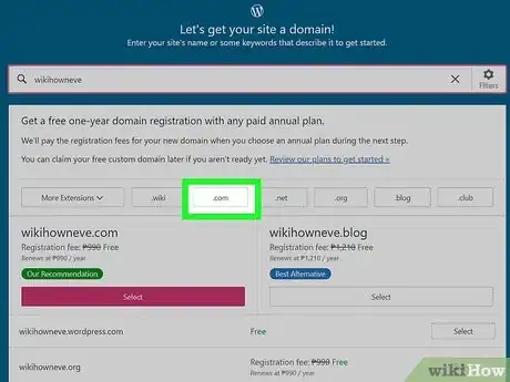 Image titled Get a Free Domain Step 20