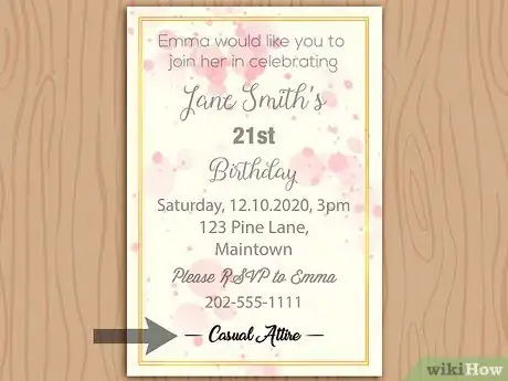 Image titled Write a Birthday Invitation Step 6