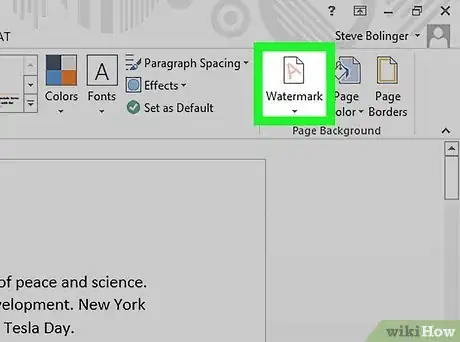 Image titled Add a Watermark to a Page in Microsoft Word Step 3