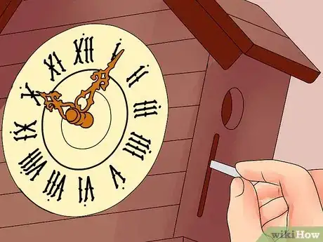 Image titled Set a Cuckoo Clock Step 12