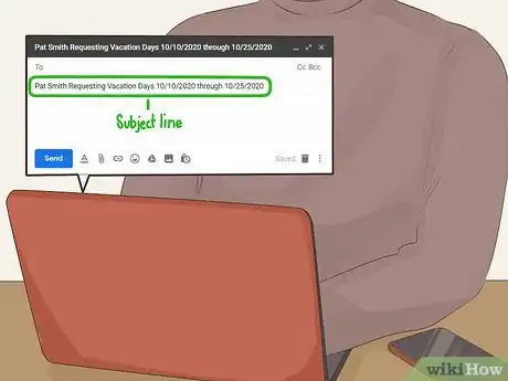 Image titled Request Time Off from Work by Email Step 5
