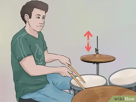 Image titled Play the Hi Hat in a Drum Set Step 9