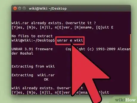 Image titled Unrar Files in Linux Step 9