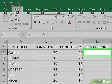 Image titled Add Two Cells Containing the Sum of Other Formulas in Excel Step 3