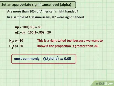 Image titled Perform Hypothesis Testing for a Proportion Step 4