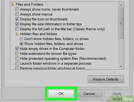 Image titled Unhide Folders in Windows 7 Step 9