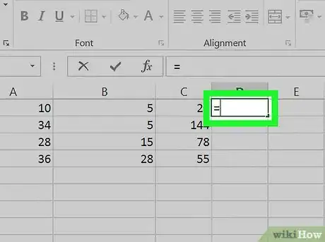 Image titled Subtract in Excel Step 5