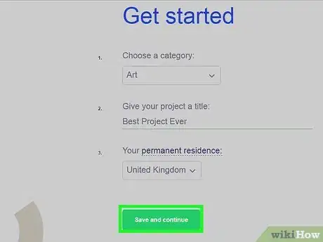 Image titled Start a Project on Kickstarter Step 1