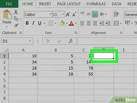 Image titled Subtract in Excel Step 4